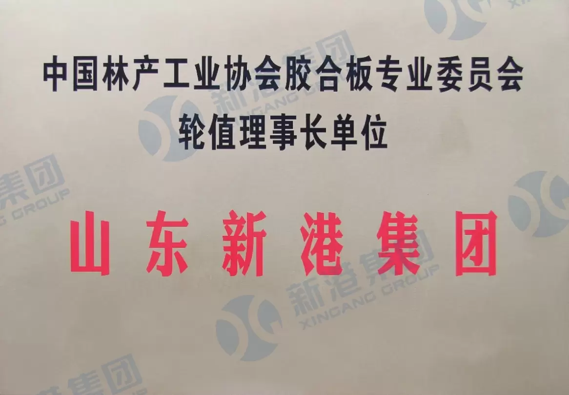 Președinte rotativ al Comitetului Profesional pentru Placaj al Asociației Industriei Forestiere din China