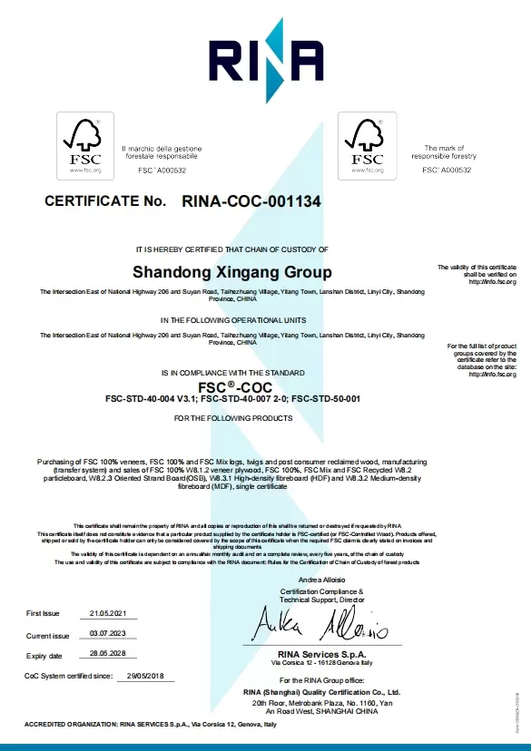 Certificat unic RINA-COC-001134-Semnat
